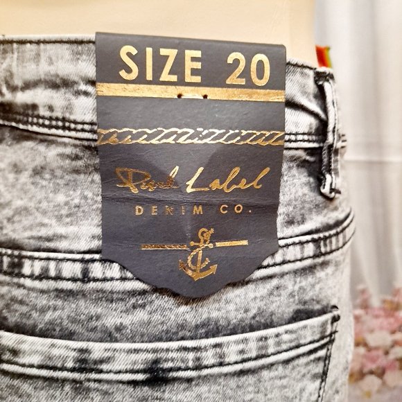 WOMANS STRETCH HIGH RISE SKINNY JEAN SIZE 20 PLUS - Picture 8 of 9